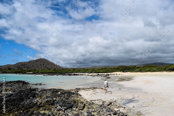 Fototapeta Walking on a beach