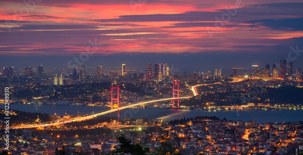 Fototapeta Most Bosfor w Stambule w Turcji