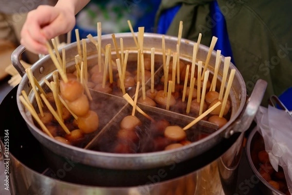 Obraz お祭りの屋台_玉こんにゃく