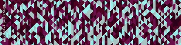 Fototapeta Pattern with random colored Diamonds Generative Art background illustration