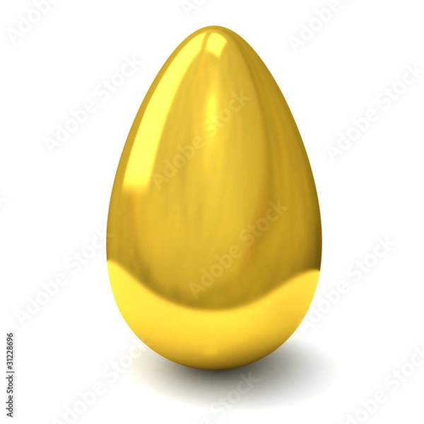 Fototapeta Golden Easter egg