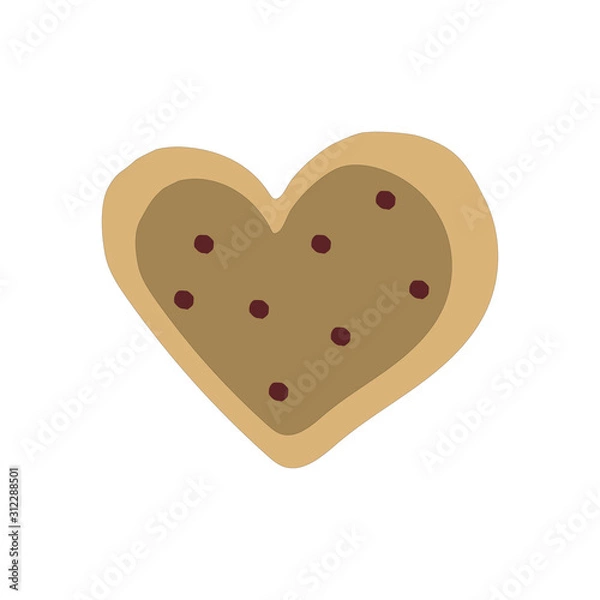 Obraz gingerbread heart for valentines day