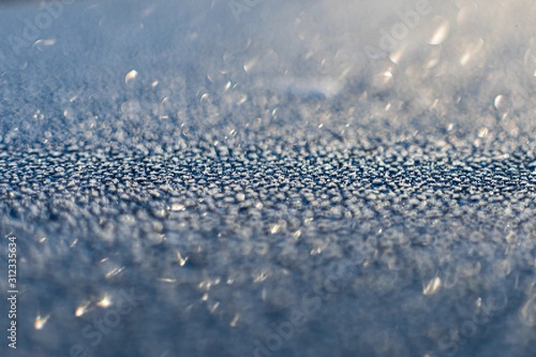 Obraz ice crystals with bokeh effect
