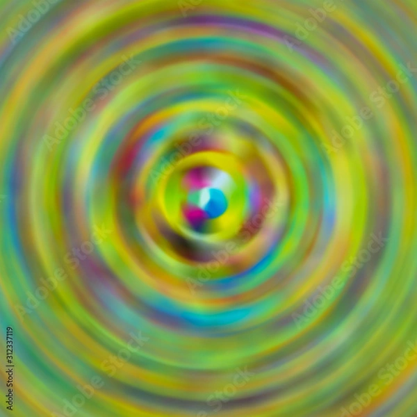 Fototapeta abstract background motion of the pool blur motion gradient green yellow blue center art basis
