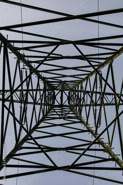 Obraz the pattern of an electic mast