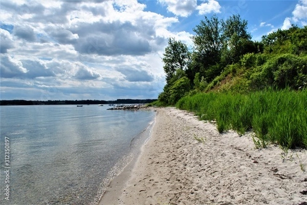 Obraz Hejlsminde Beach in Denmark.