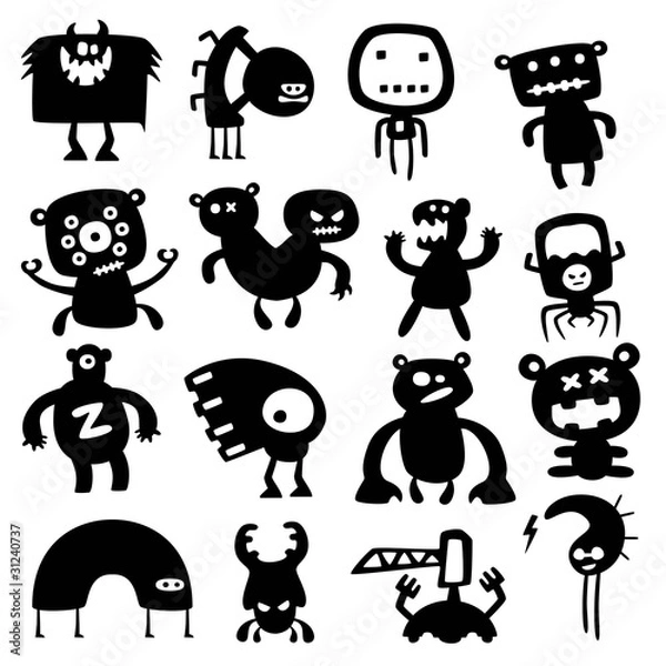 Obraz funny monsters