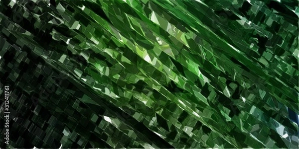 Fototapeta abstract futuristic modern tech stripes wallpaper with very dark green, ash gray and moderate green colors