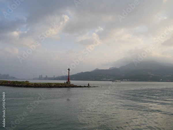 Fototapeta 淡水の夕暮れ