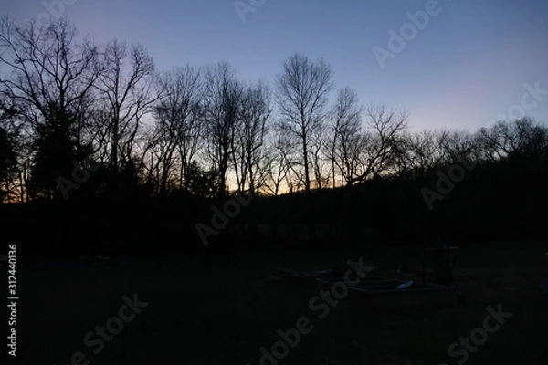 Obraz toward the creek, dusk