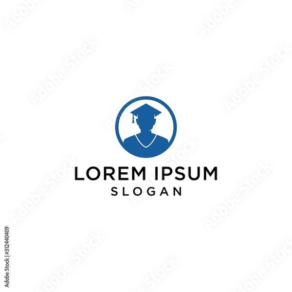 Fototapeta teacher logo simple premium