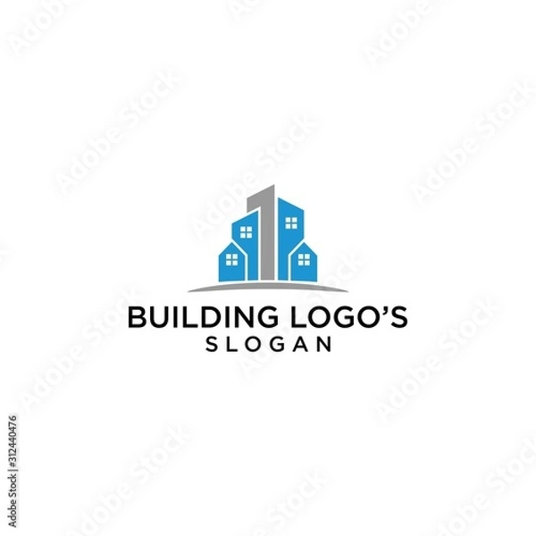 Fototapeta building logo simple premium
