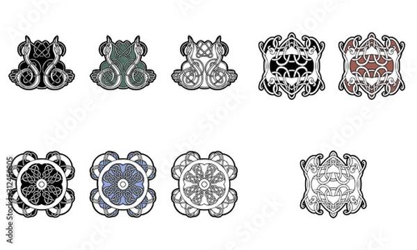 Obraz Celtic Ornament Vector Set 3012701