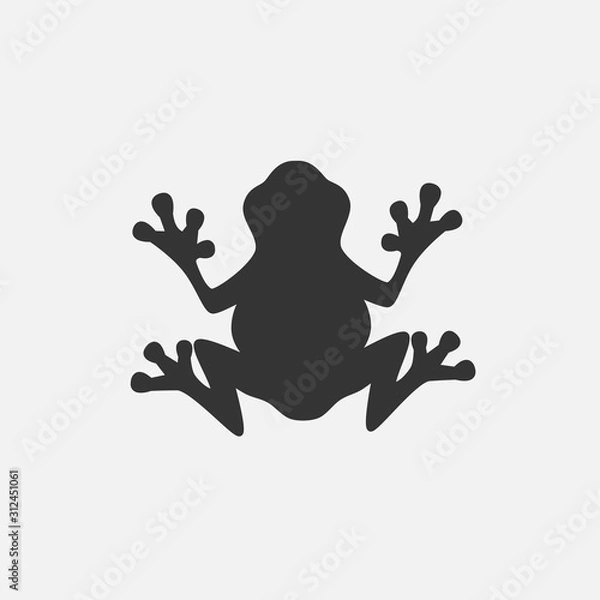 Obraz żaba ikona ilustracja wektorowa do projektowania graficznego i stron internetowych