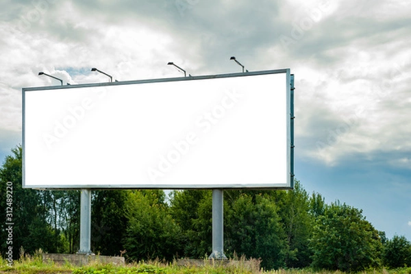 Obraz Huge billboard mockup in the park