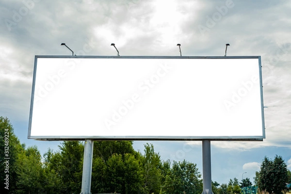 Obraz Huge billboard mockup in the park