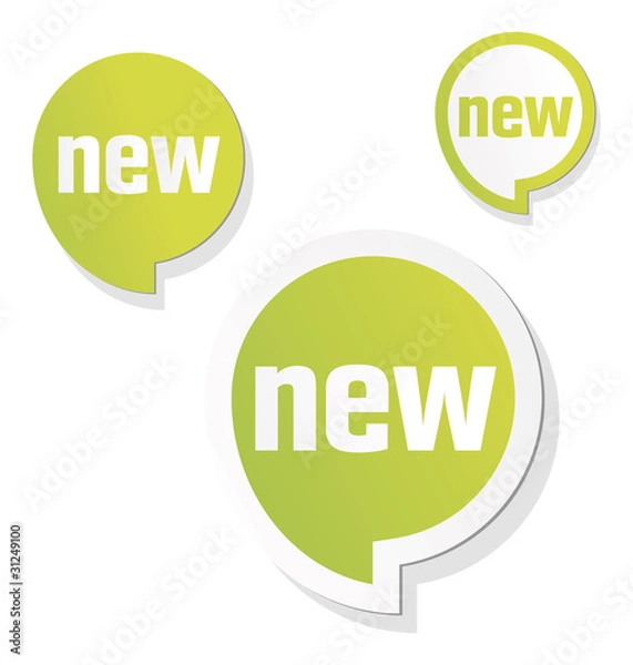 Obraz new label green