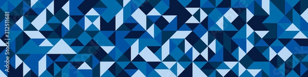 Fototapeta Pattern with random colored Diamonds Generative Art background illustration