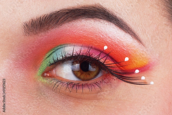 Fototapeta Fantastic make up eye