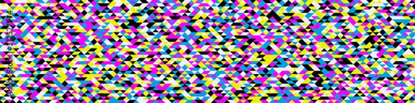 Fototapeta Pattern with random colored Diamonds Generative Art background illustration