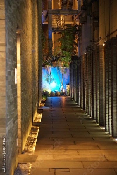 Fototapeta 福岡天神　博多中洲　夜景風景