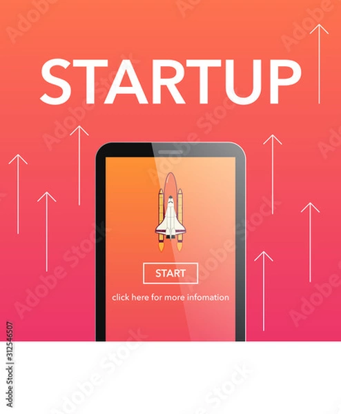 Obraz Startup Vector Illustrated Set