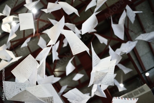 Obraz 舞い散る手紙