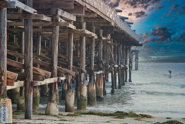 Obraz Sunset at the pier