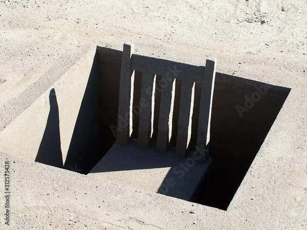 Obraz Chair in hole