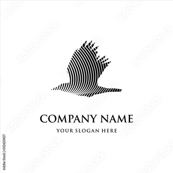 Fototapeta Falcon Eagle Logo Icon Design Template Elements