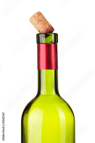 Fototapeta Empty wine bottle
