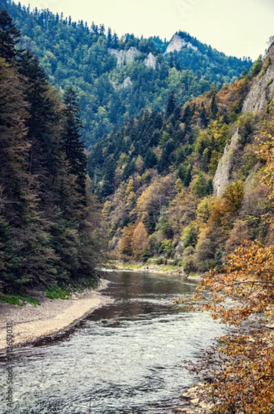 Obraz Dunajec, Pieniny, Polska