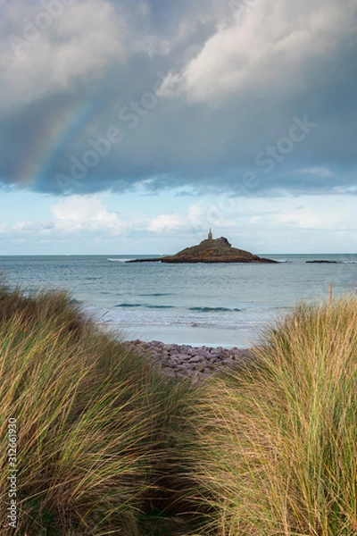 Obraz Arc en ciel sur l'ilôt