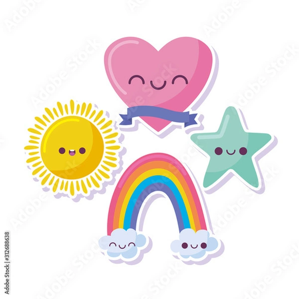 Obraz kawaii cookie cartoon vector design