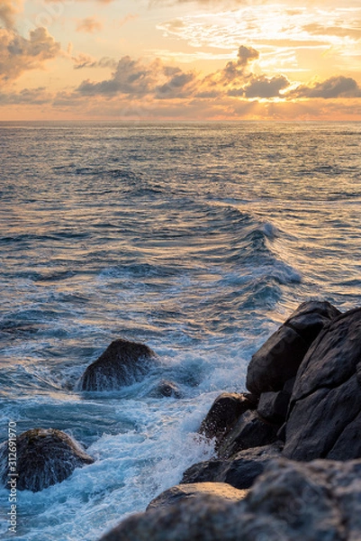 Obraz Amazing sunset over the Indian ocean