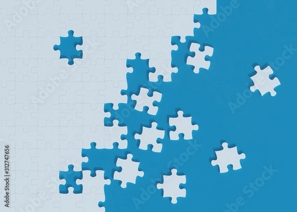 Obraz Kawałki układanki renderowania 3d