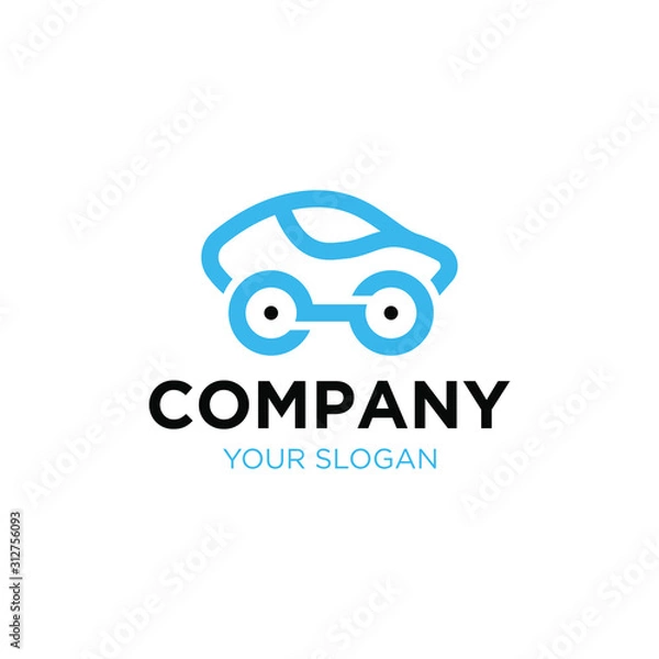 Fototapeta Car line Logo and symbols Vector app. Logo, line.