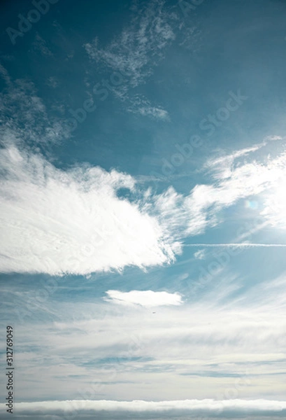 Obraz blue sky and clouds