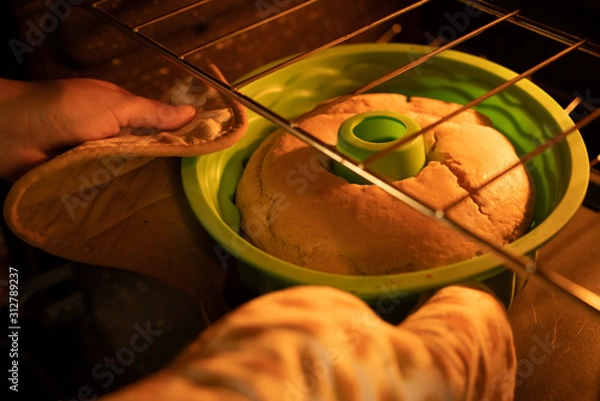 Fototapeta vanilla cake