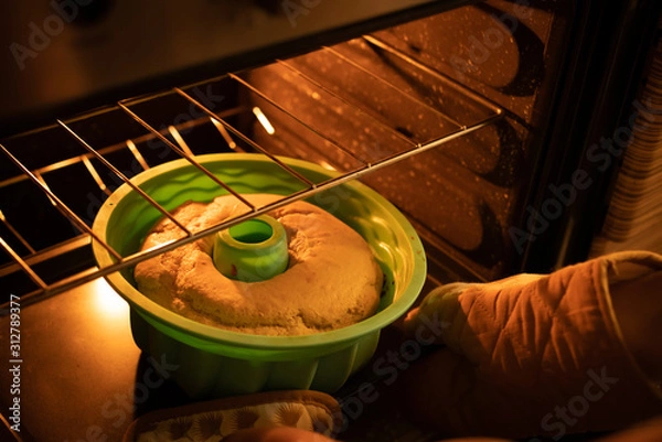 Fototapeta vanilla cake