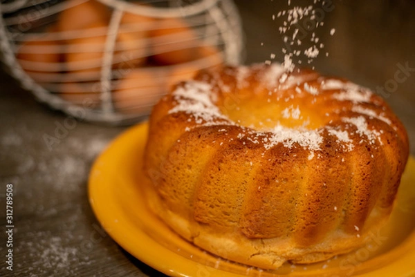 Fototapeta vanilla cake