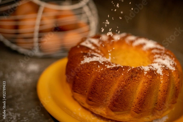 Fototapeta vanilla cake