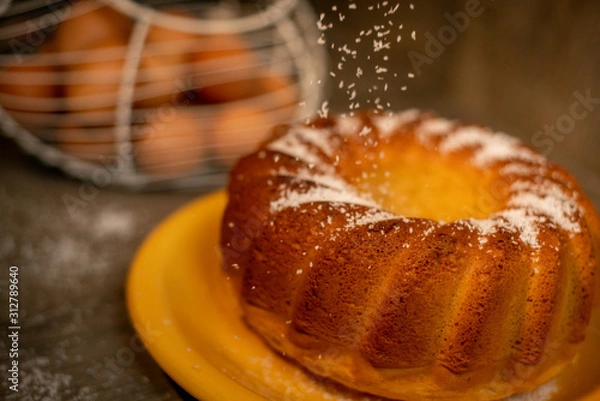 Fototapeta vanilla cake