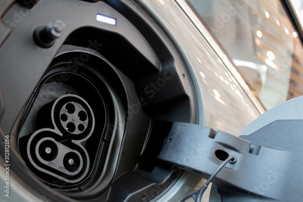 Obraz Electric Vehicle EV Charging Socket & Plug