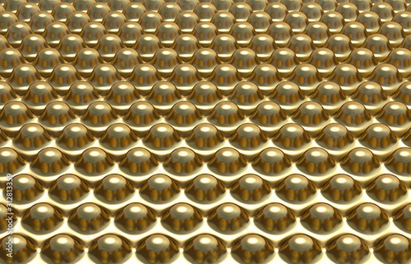 Obraz Abstract gold background. 3d render, 3d Illustration.