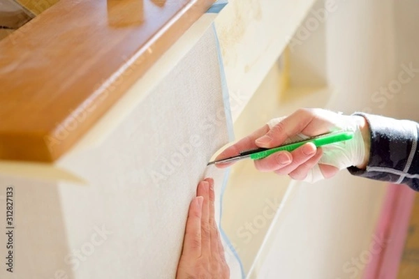 Fototapeta 内装 クロス 壁紙を貼る