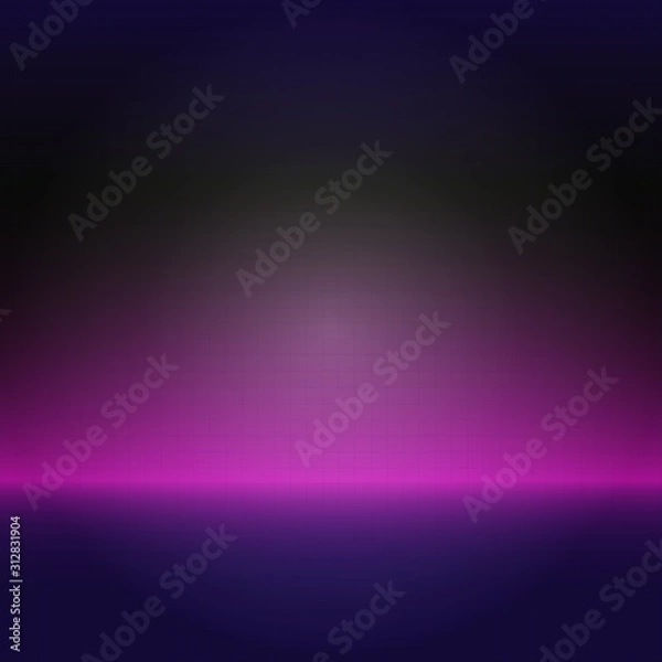 Fototapeta Abstract purple and blurred background with bright spot. Suitable for backgrounds, vector illustration.