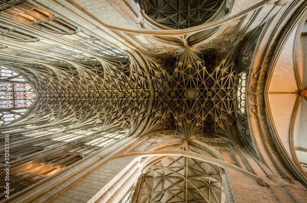 Obraz Gloucester Cathedral ceiling above the choir, impressive structure