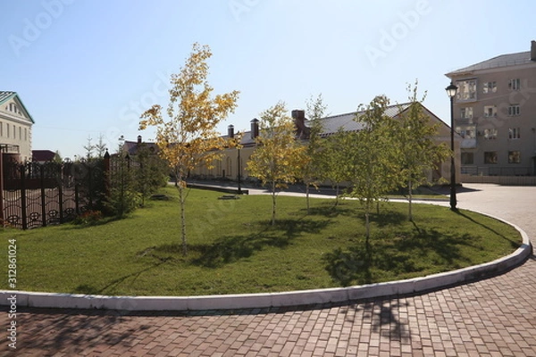 Obraz Газон в городе 