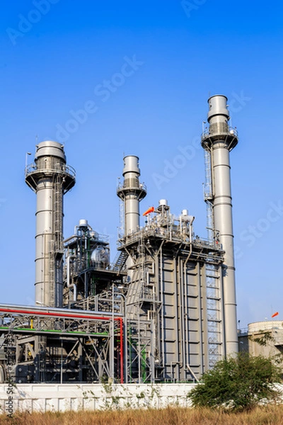 Obraz tower of gas turbine electricpower plant